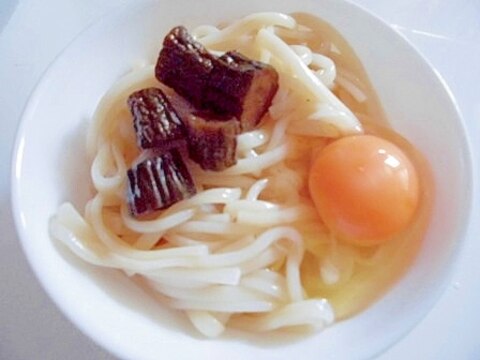 きゅうりのキューちゃんと生卵で　冷やしうどん